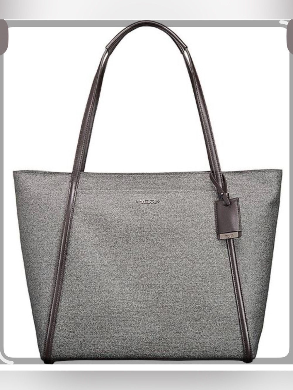 TUMI Sinclair Q Tote Coated Canvas oversized business travel bag